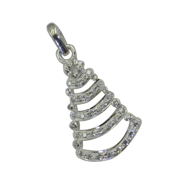 White CZ Essential Indian Silver multiple Ayesha propsel White Pendant Jewelry