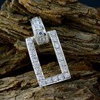 Crystal Quartz Whisper-thin Indian Silver multiple Liyana Abstract White Pendant Jewelry