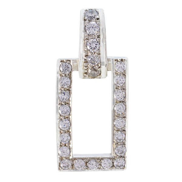 Crystal Quartz Whisper-thin Indian Silver multiple White Pendant