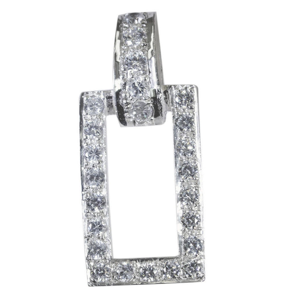 Crystal Quartz Whisper-thin Indian Silver multiple Liyana Abstract White Pendant Jewelry
