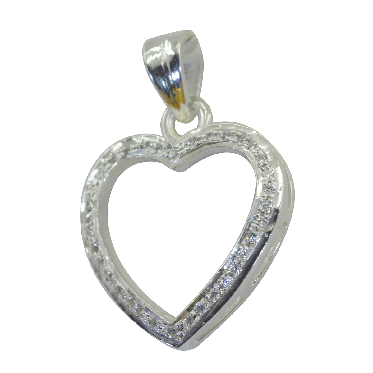 White Cz Whisper-thin Indian Sterling Silver multiple White Pendant