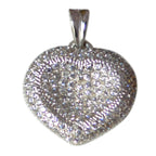 Crystal Quartz Featherlight African 925 Silver multiple White Pendant