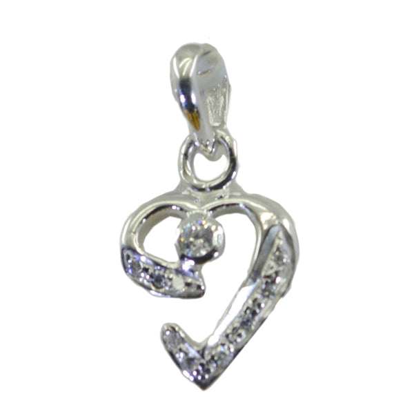 White CZ Classic Middle Eastern 92.5 Silver multiple White Pendant