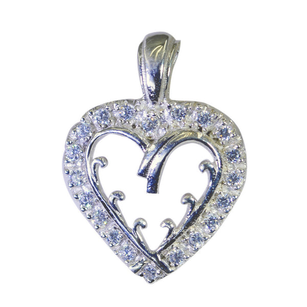 White CZ Classic Australian Silver multiple White Pendant