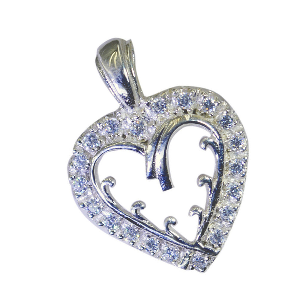 White CZ Classic Australian Silver multiple Nova Bubble White Pendant Jewelry