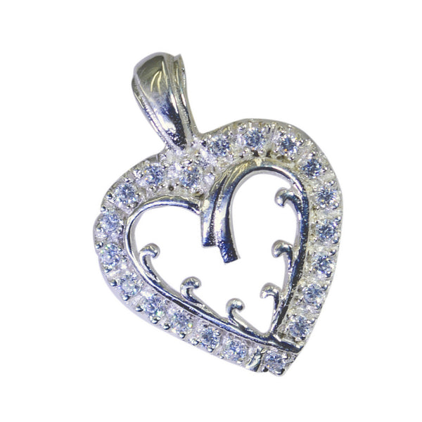 White CZ Classic Australian Silver multiple Nova Bubble White Pendant Jewelry