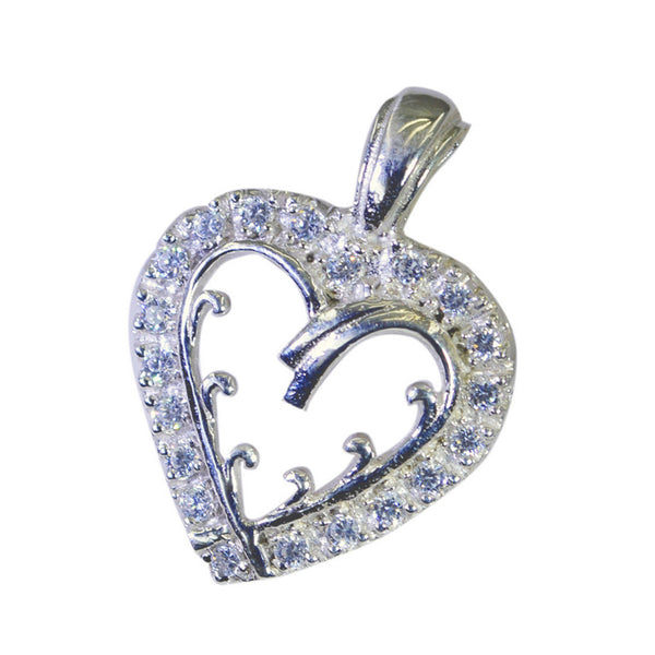 White CZ Classic Australian Silver multiple Nova Bubble White Pendant Jewelry