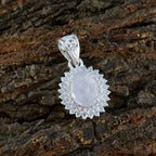 Rainbow Moonstone Featherlight Indian 925 Silver multiple Riya Modern White Pendant Jewelry