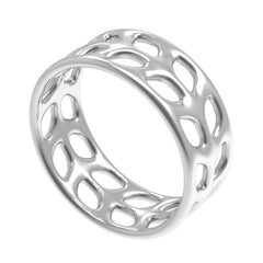 Minimalist Silver Thumb Ring for Astrological Balance