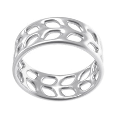 Minimalist Silver Thumb Ring for Astrological Balance