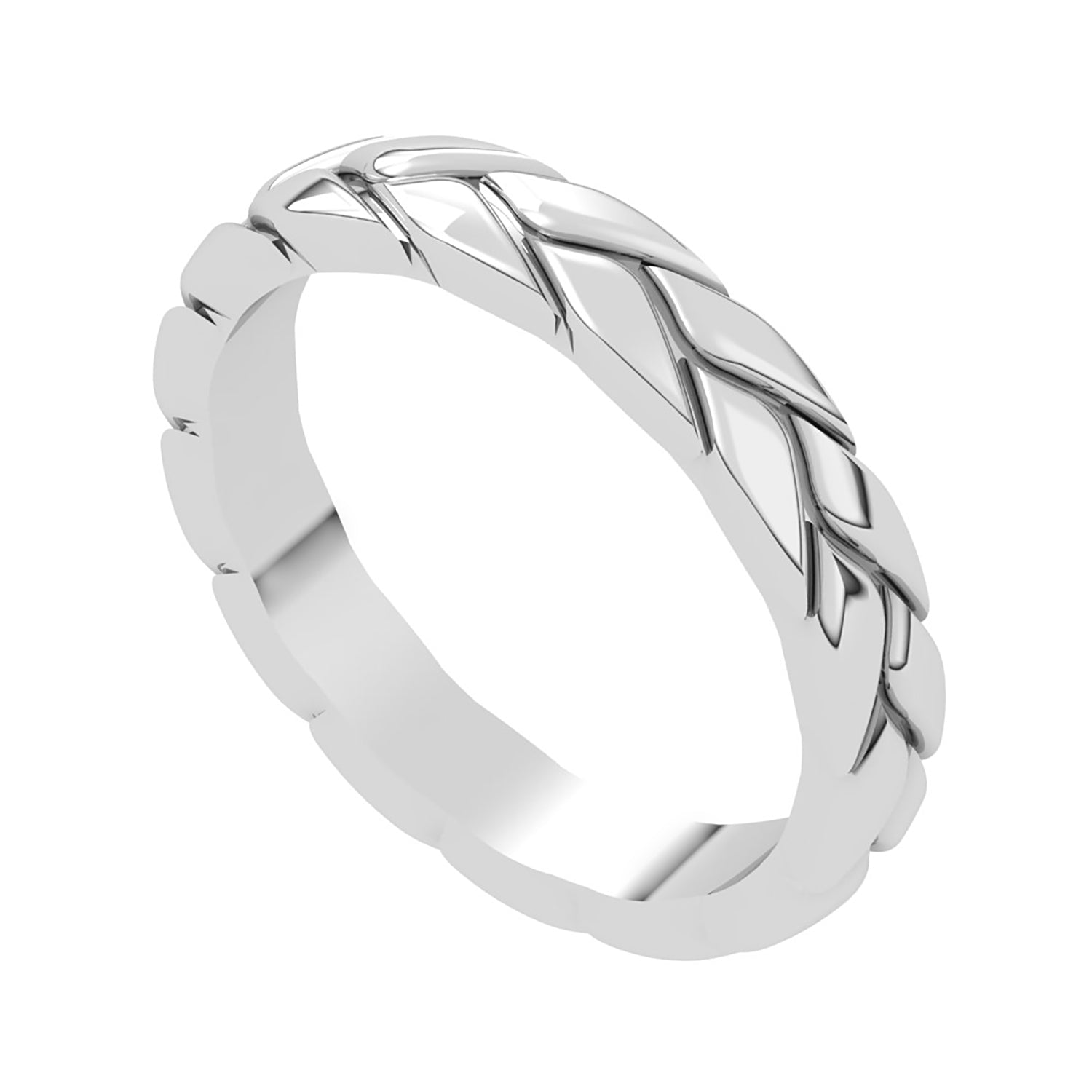 Plain Plain Spanish Silver Gray Gems Classic Rope Thumb Ring Jewelry Huvudsaklig produktbild