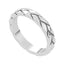 Plain Plain Spanish Silver Gray Gems Classic Rope Thumb Ring Jewelry