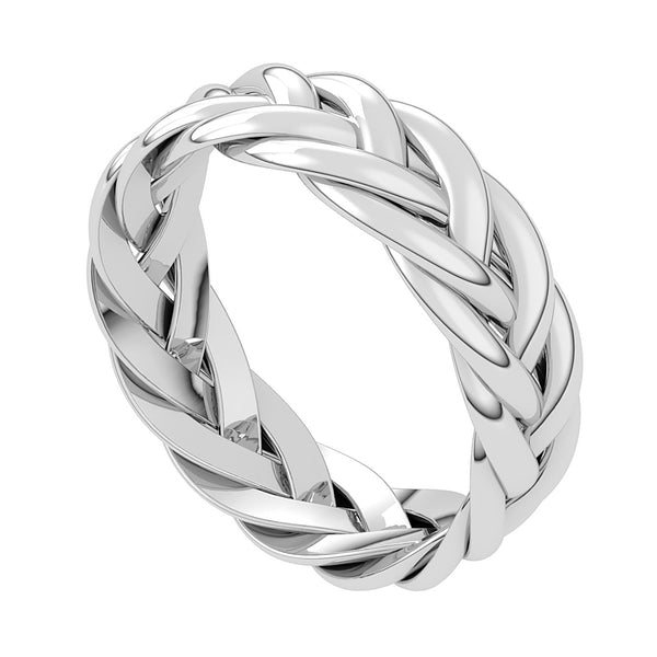 Plain Plain Latin American 925 Silver Gray Gemstones Essential  Rope Thumb Ring Jewelry