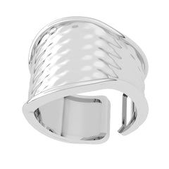 Astrology-Inspired Unisex Thumb Ring in Pure Silver