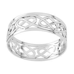 Classic Silver Thumb Ring for Astrological Alignment