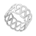 Plain Plain German 925 Silver Gray Gemstone Versatile twisted Thumb Ring Jewellery