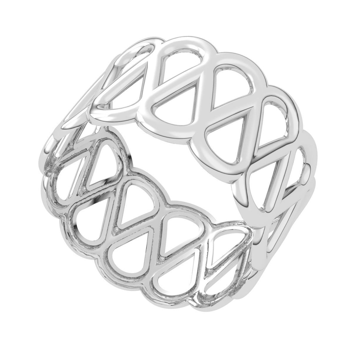 Sleek Silver Thumb Ring for Astrological Guidance