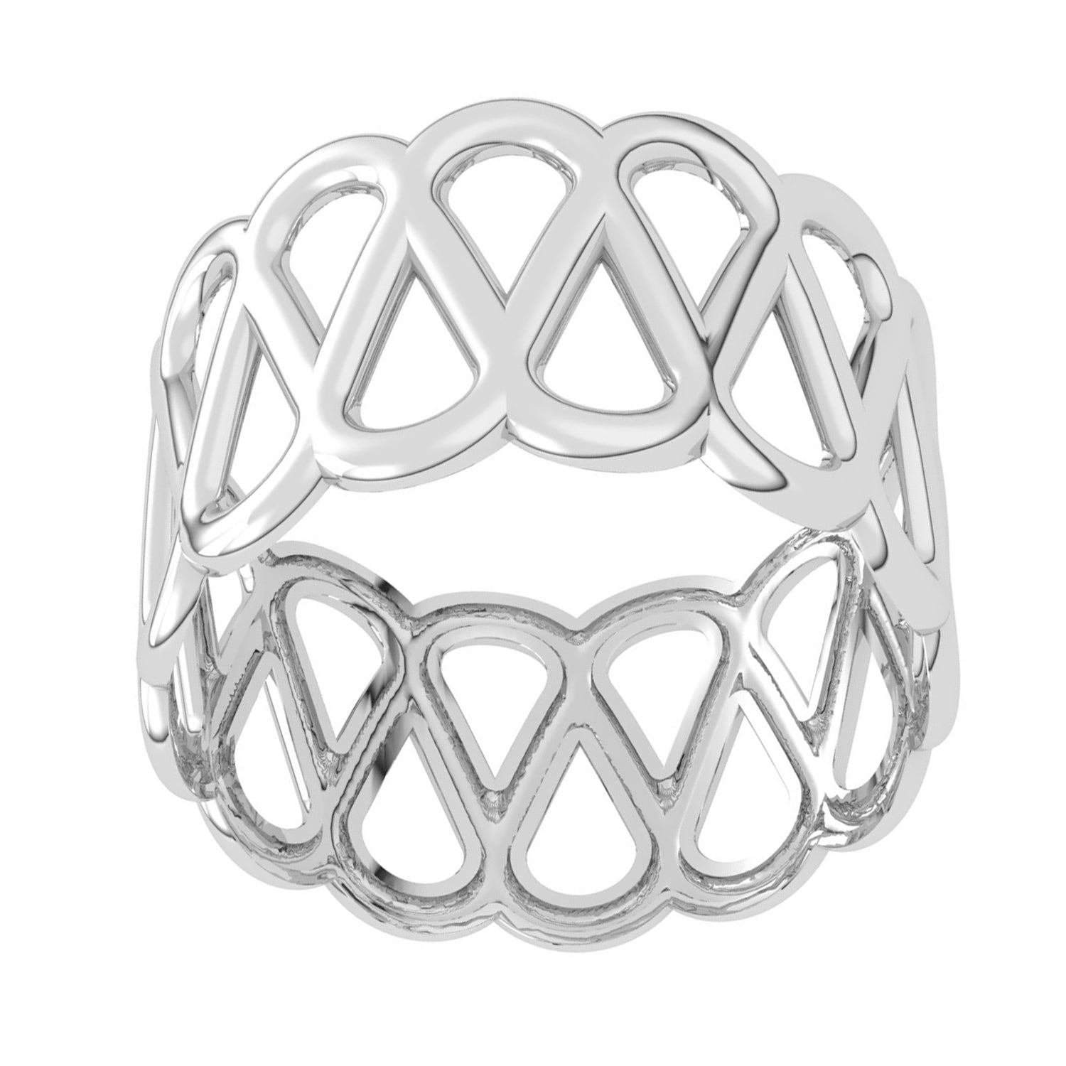 Sleek Silver Thumb Ring for Astrological Guidance