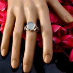 Aqua Chalcedony Solitaire German 925 Sterling Silver Green Gems Classic Romantic Ring Jewellery