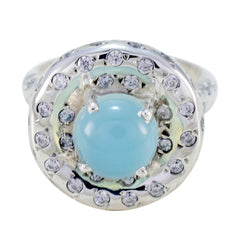Aqua Chalcedony multiple African Silver Green Gems Versatile Abstract Ring Jewellery