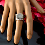 Aqua Chalcedony Solitaire Russian 925 Silver Green Gemstone Essential  Oversized Band Jewelry