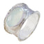 Aqua Chalcedony Solitaire Russian 925 Silver Green Gemstone Essential  Oversized Band Jewelry