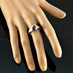 Amethyst Solitaire American Sterling Silver Purple Gems Whisper thin Fairytale Ring Jewellery