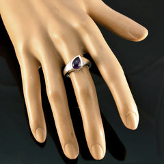 Amethyst Solitaire American Sterling Silver Purple Gems Whisper thin Fairytale Ring Jewellery