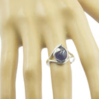 Amethyst Solitaire French 925 Silver Purple Gemstones Slim Cultural Ring Jewellery