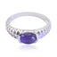 Amethyst Solitaire Korean 92.5 Silver Purple Gemstones Whisper thin Trendy Ring Jewellery