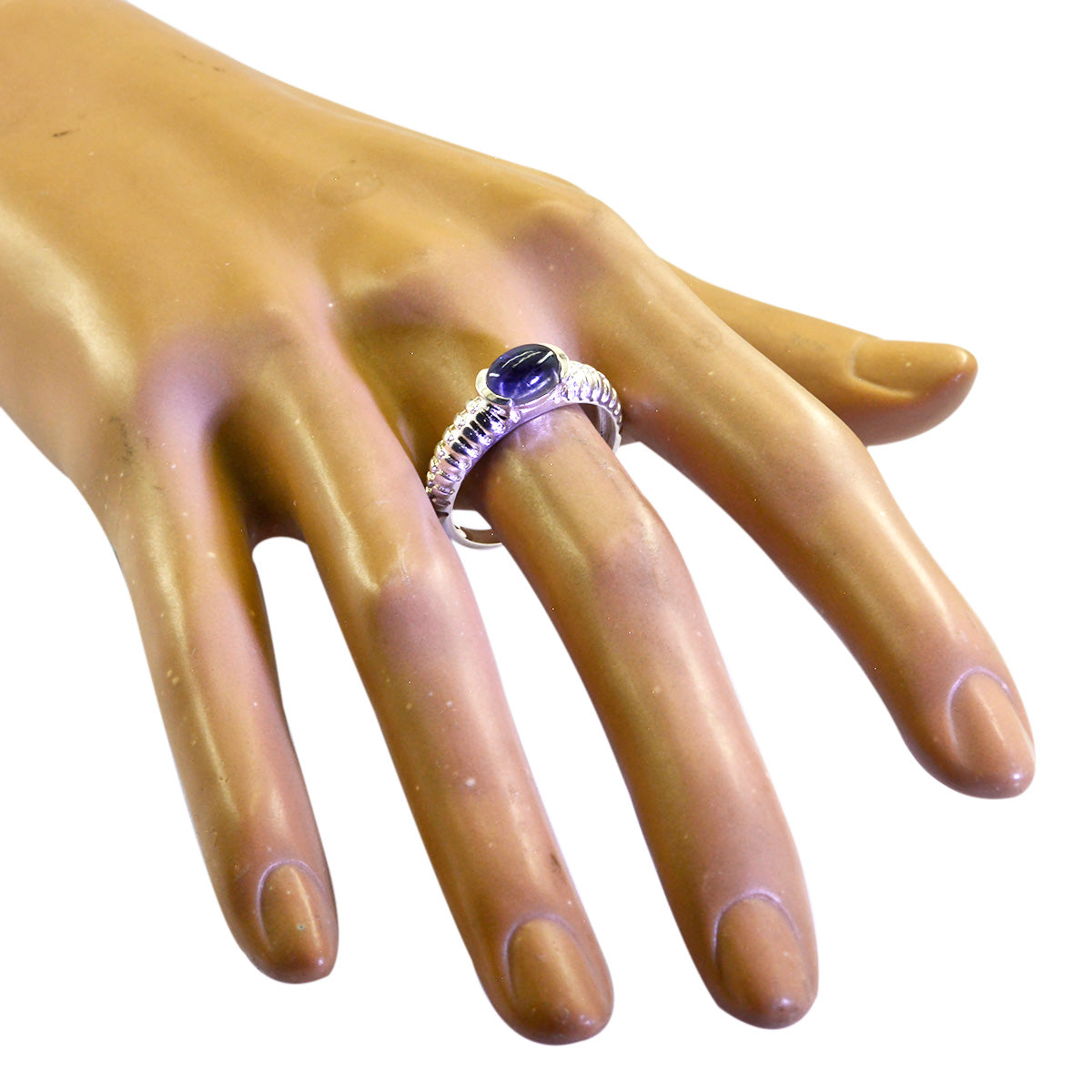 Amethyst Solitaire Korean 92.5 Silver Purple Gemstones Whisper thin Trendy Ring Jewellery