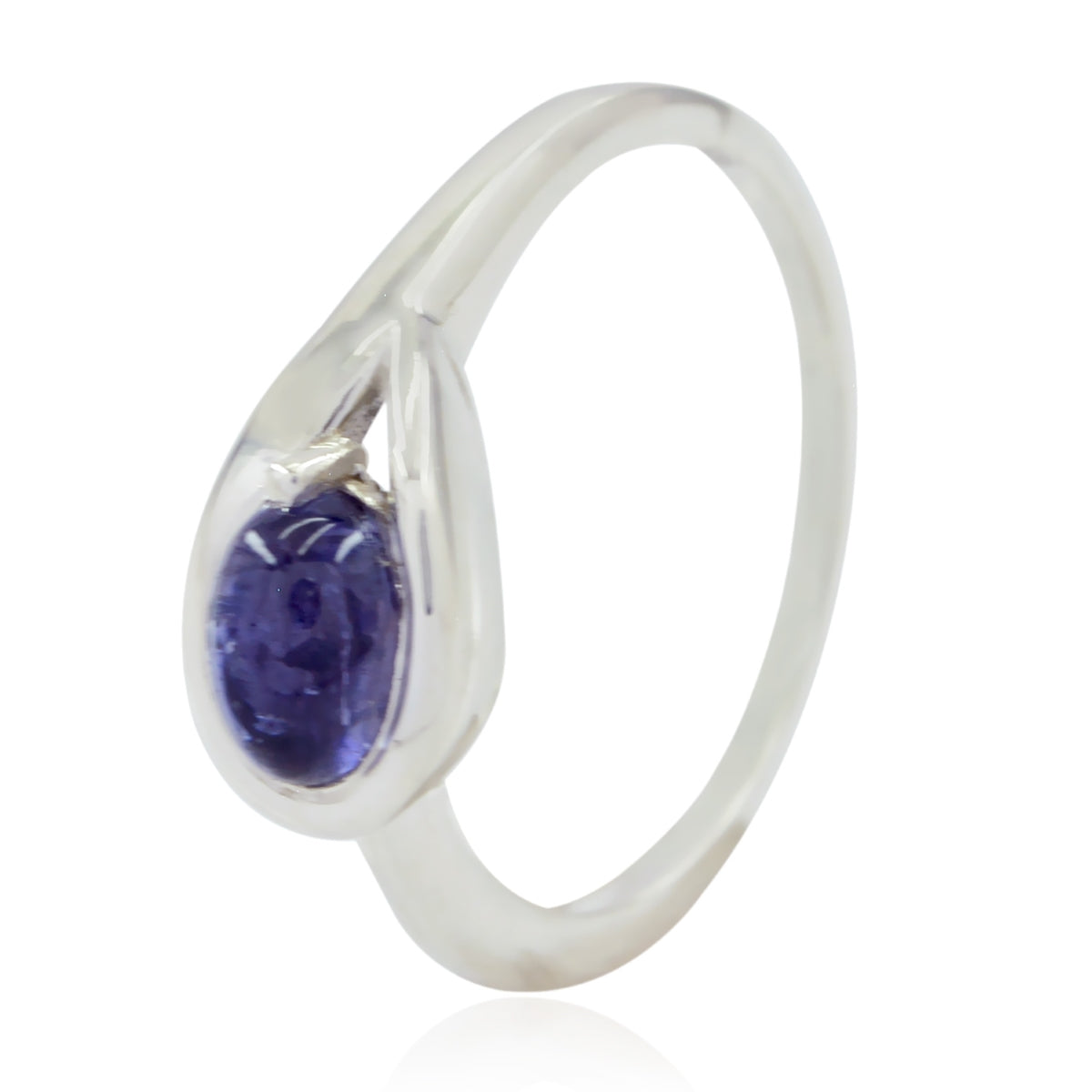 Amethyst Solitaire Turkish 925 Sterling Silver Purple Gemstone Delicate Sophisticated Ring Jewelry