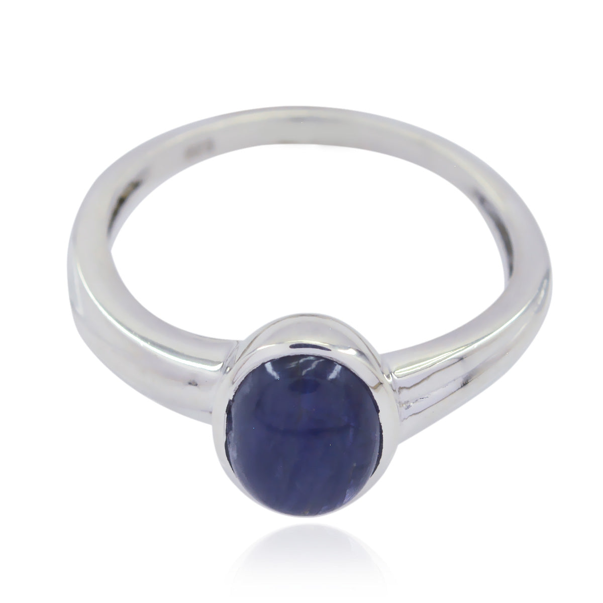 Amethyst Solitaire Egyptian 925 Silver Purple Gemstones Slim Boho Ring Jewellery