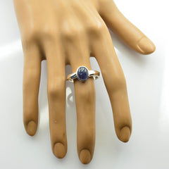 Amethyst Solitaire Egyptian 925 Silver Purple Gemstones Slim Boho Ring Jewellery