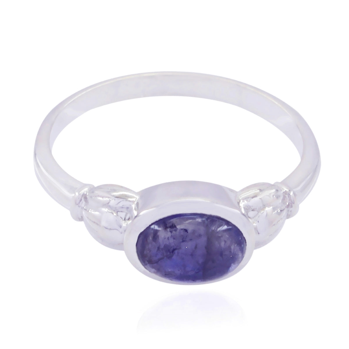 Amethyst Solitär Koreanisch 925 Sterling Silber Lila Edelstein Flüstern dünn Modern Ring Schmuck