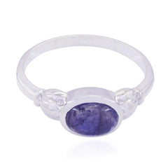 Amethyst Solitär Koreanisch 925 Sterling Silber Lila Edelstein Flüstern dünn Modern Ring Schmuck
