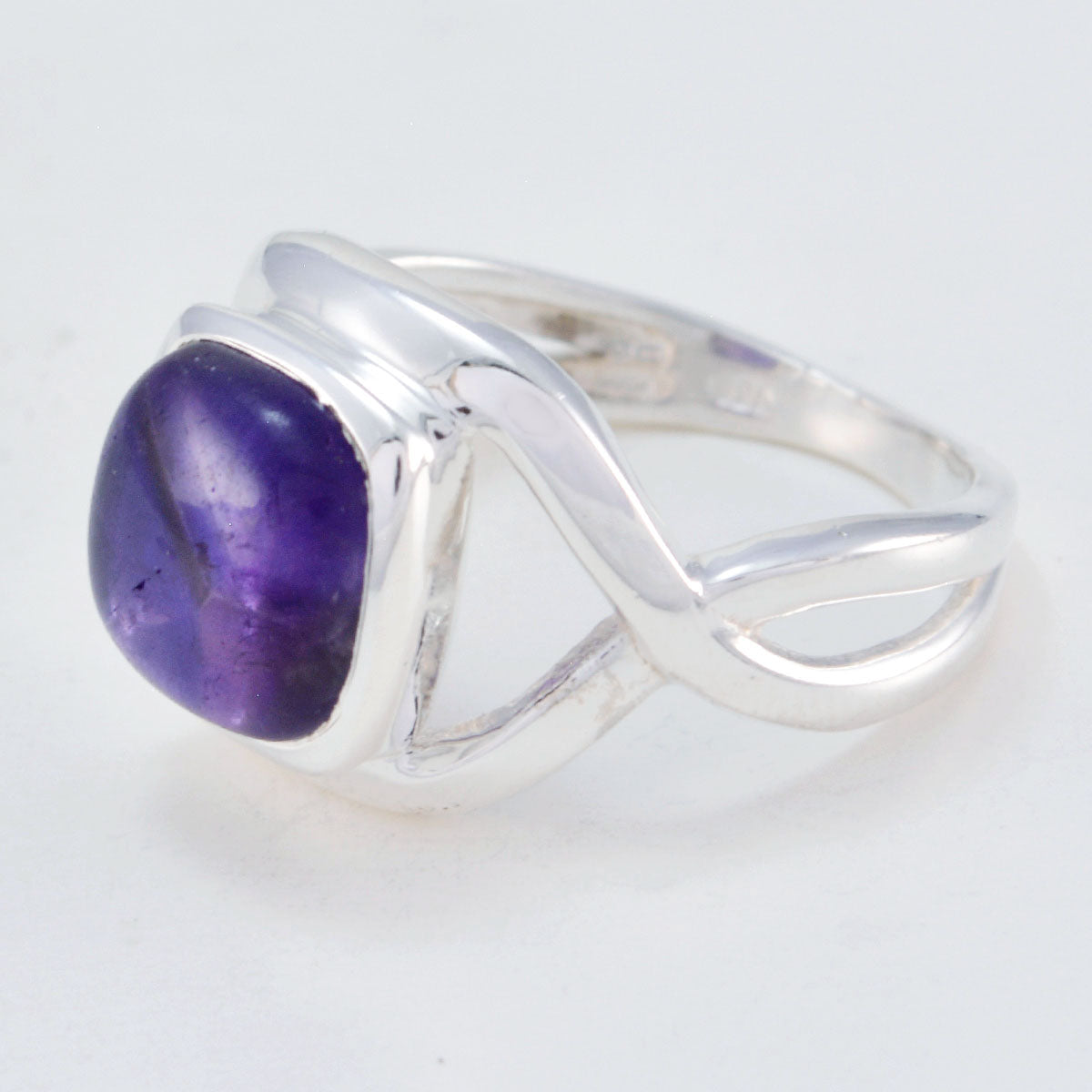 Amethyst Solitär Marokkanischer 925 Sterling Silber Lila Edelsteine Minimal Luxuriöser Ring Schmuck Zweitbild
