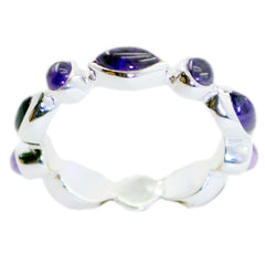 Amethyst multiple Japanese 925 Silver Purple Gemstones Delicate Eternity Band Jewellery