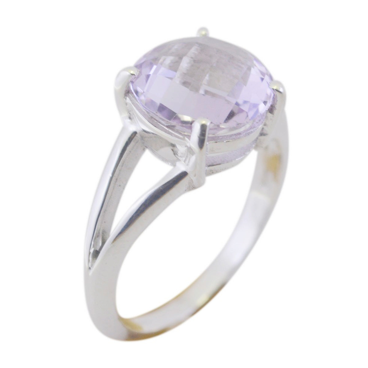 Amethyst Solitaire American Sterlings Silver Purple Gemstones Whisper thin Trendy Ring Jewelry