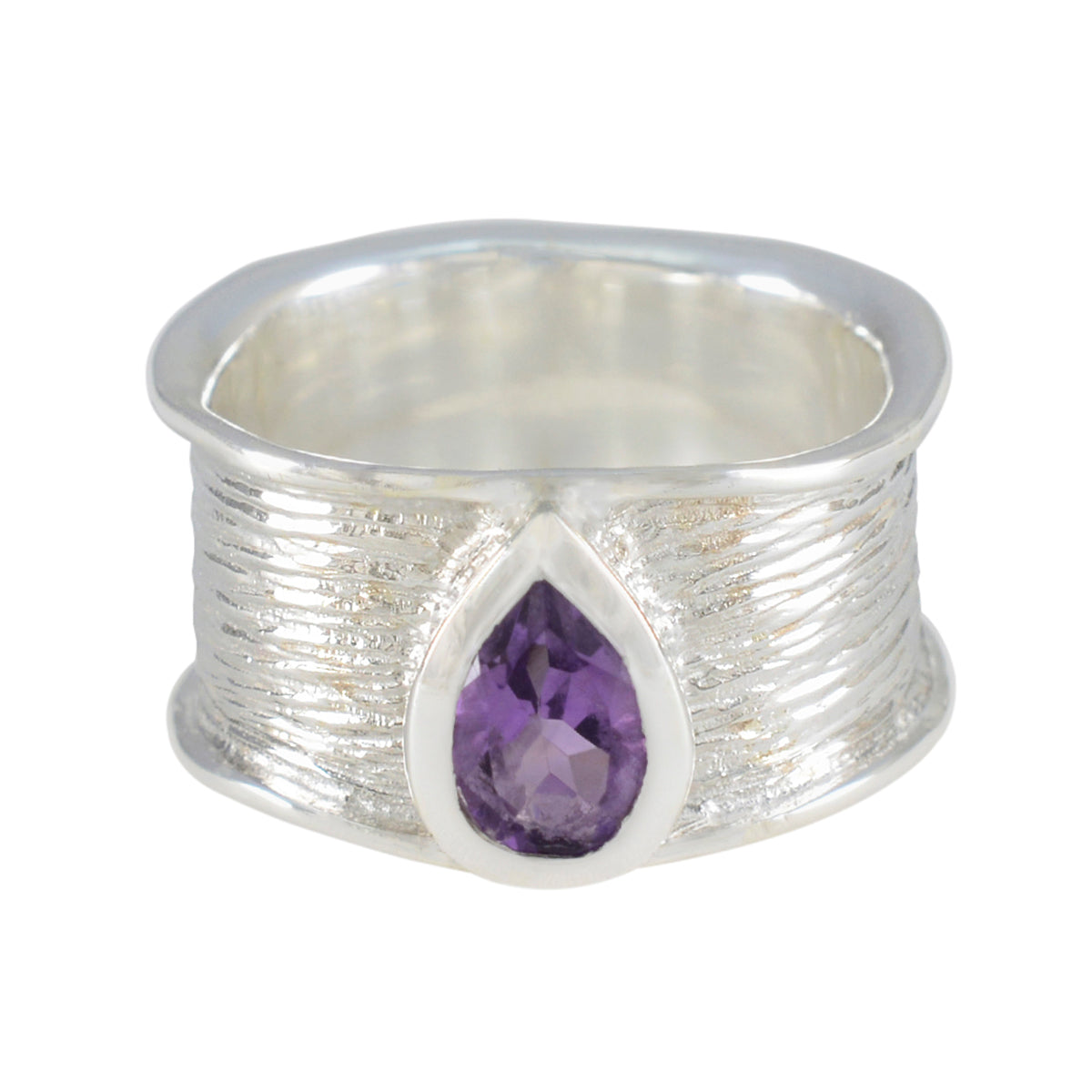 Amethyst Solitaire African Sterling Silver Purple Gemstone Versatile Victorian Band Jewellery Главное изображение товара