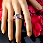 Amethyst Solitaire Latin American Sterling Silver Purple Gemstone Eye catching Filigree Ring Jewellery