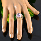 Amethyst Solitaire Moroccan 925 Sterling Silver Purple Gemstones Tiny Boho Ring Jewellery