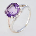 Amethyst Solitaire Turkish 925 Sterling Silver Purple Gemstones Whisper thin Graceful Ring Jewellery