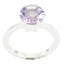 Amethyst Solitaire African 925 Silver Purple Gems Slim Contemporary Ring Jewellery