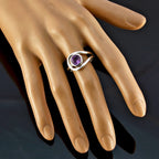Amethyst Solitaire Russian 925 Silver Purple Gemstones Slim Romantic Ring Jewelry