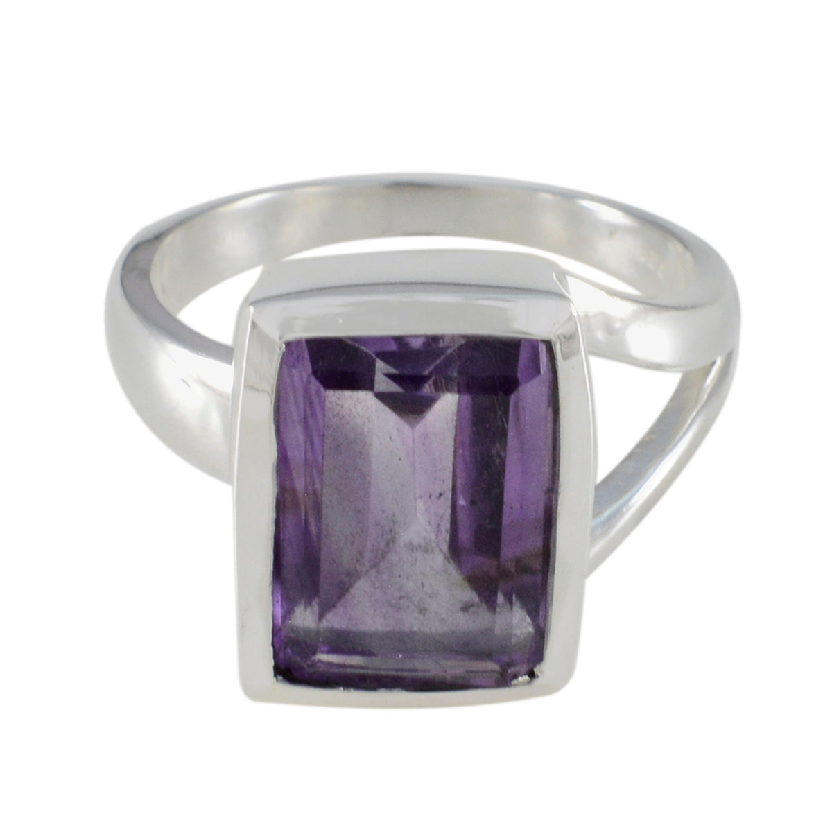 Amethyst Solitaire African 925 Silver Purple Gemstones Versatile Modern Ring Jewellery