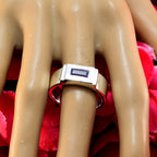 Amethyst Solitaire Spanish 925 Silver Purple Gemstone Statement Victorian Ring Jewellery