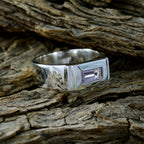 Amethyst Solitaire Spanish 925 Silver Purple Gemstone Statement Victorian Ring Jewellery