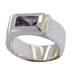 Amethyst Solitaire Spanish 925 Silver Purple Gemstone Statement Victorian Ring Jewellery