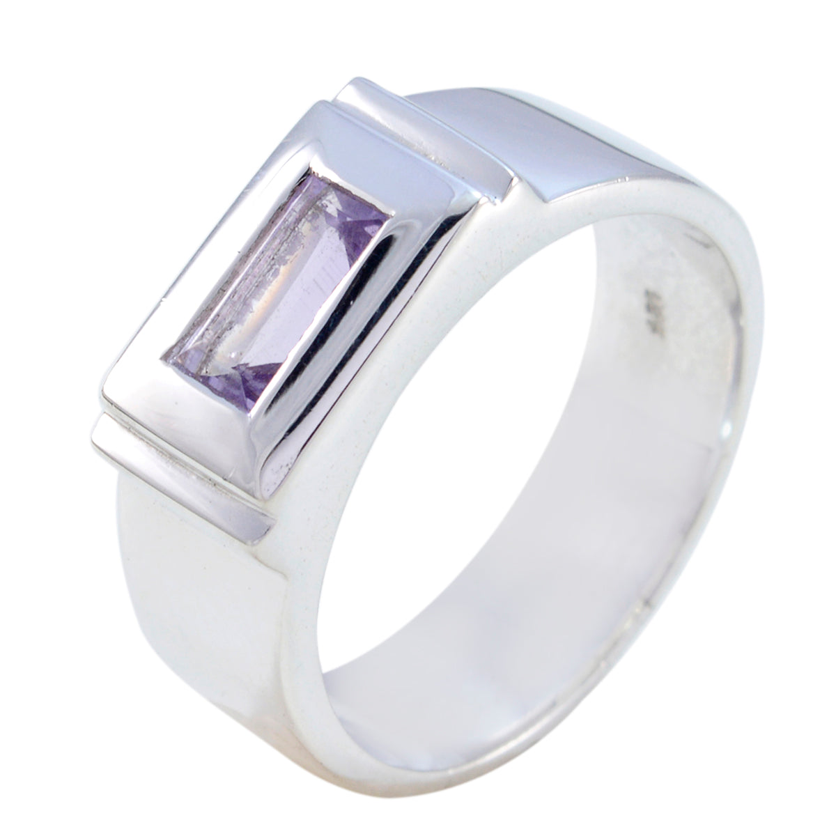 Amethyst Solitaire Spanish 925 Silver Purple Gemstone Statement Victorian Ring Jewellery